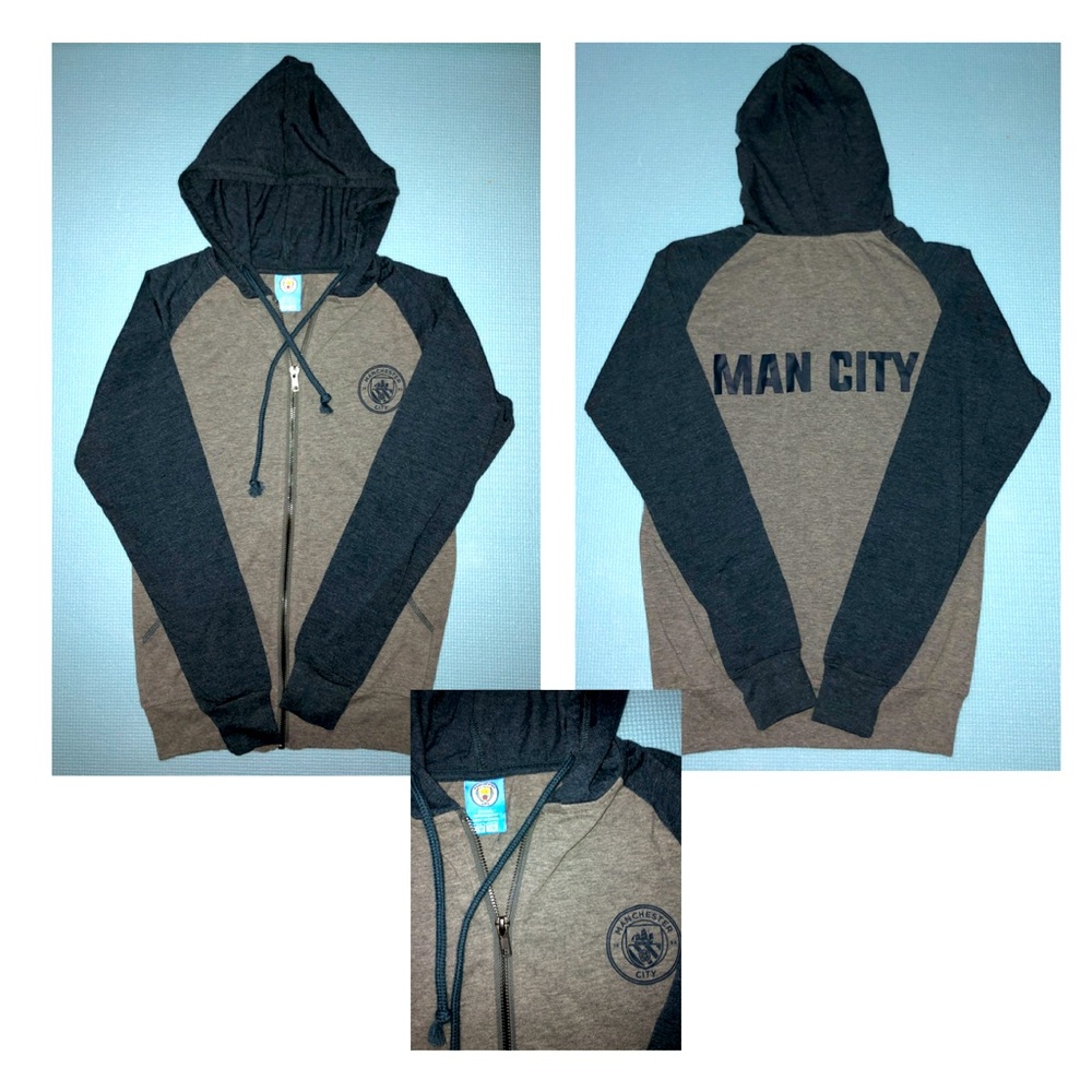 Manchester Zip-up Hooded, Size Youth Medium